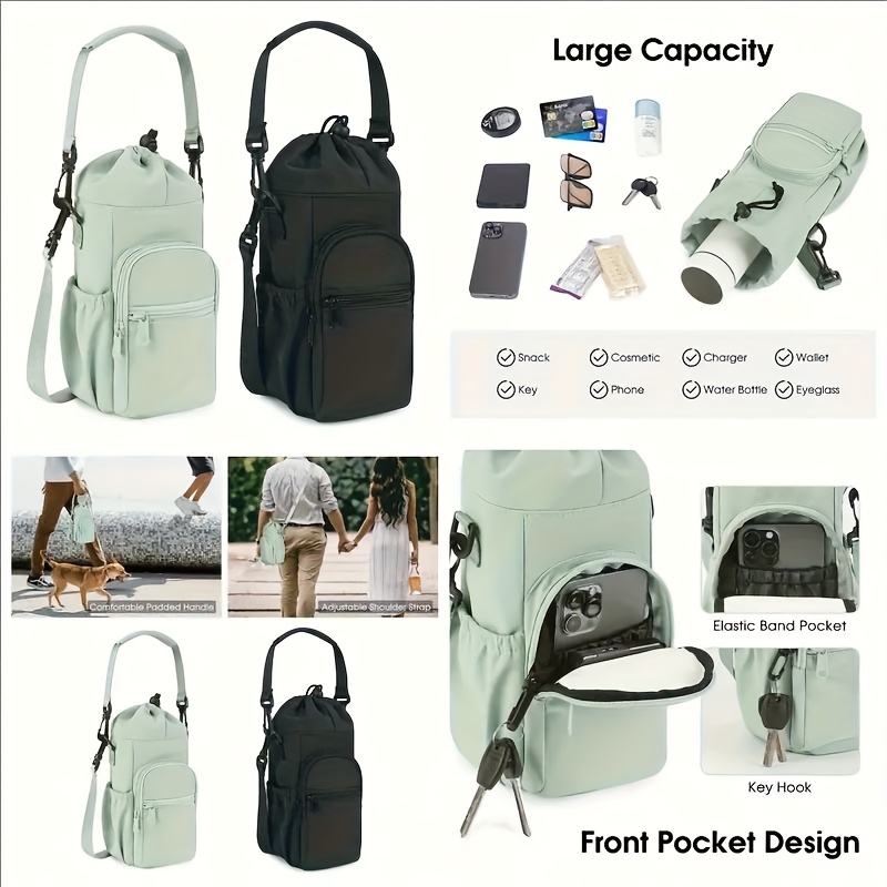 Portable Water Bottle Bag with - Sports Water Bottle Insulated ulasan dan harga