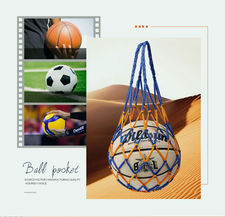 1PC Football Net Bag Nylon Bol - Sports Equipment Volleyball ulasan dan harga