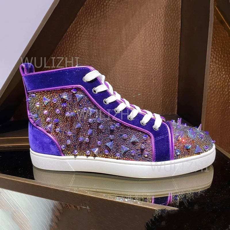 Dark Purple Crystal Rivet Men  - Sports Equipment For Running ulasan dan harga