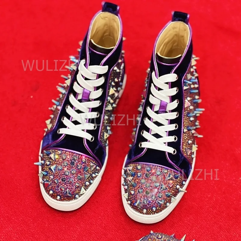 Dark Purple Crystal Rivet Men  - Sports Equipment For Running ulasan dan harga
