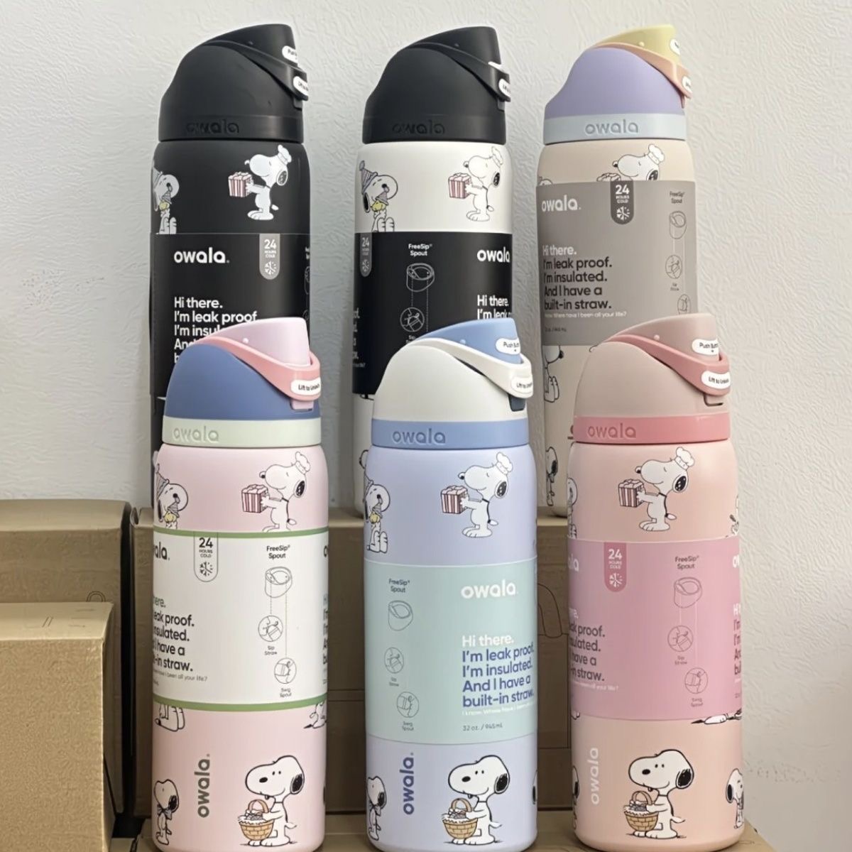 710ml Snoopy Style Insulated C - Sports Water Bottle Insulated ulasan dan harga
