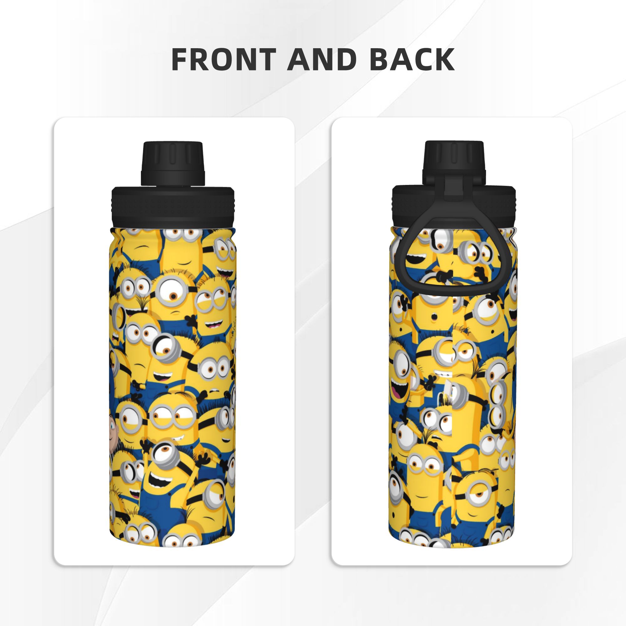 Cartoon M-Minions 18OZ Sports  - Sports Water Bottle Insulated ulasan dan harga