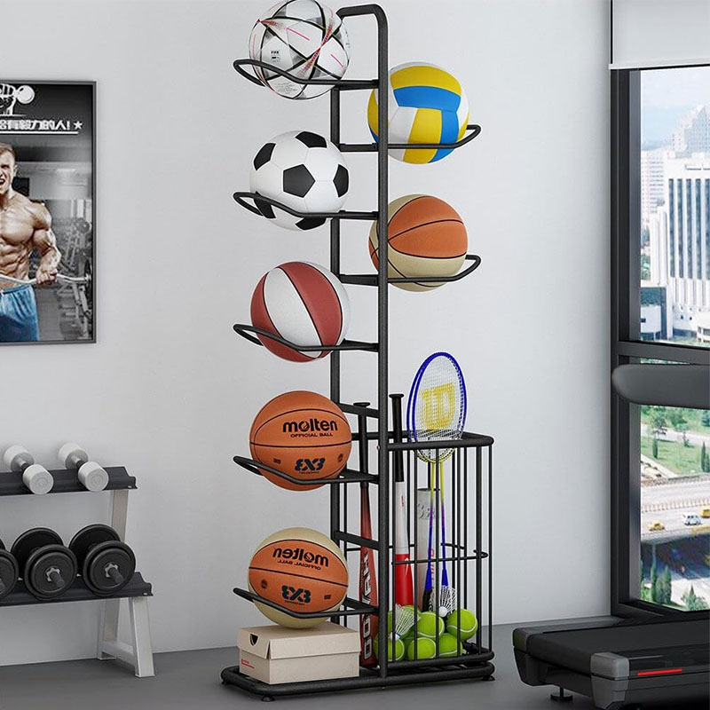 Sports Ball Storage Rack Baske - Sports Equipment Volleyball ulasan dan harga